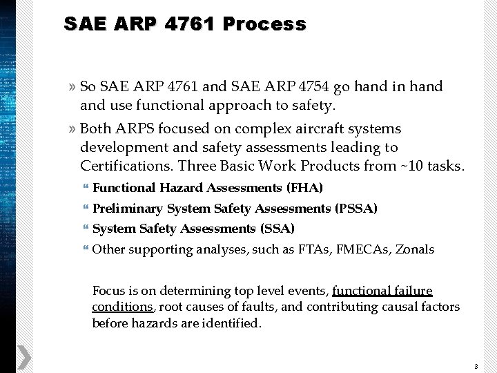 SAE ARP 4761 Process » So SAE ARP 4761 and SAE ARP 4754 go