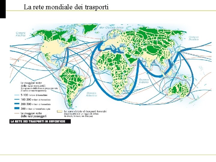 La rete mondiale dei trasporti 