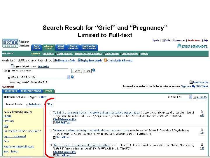 Search Result for “Grief” and “Pregnancy” Limited to Full-text 