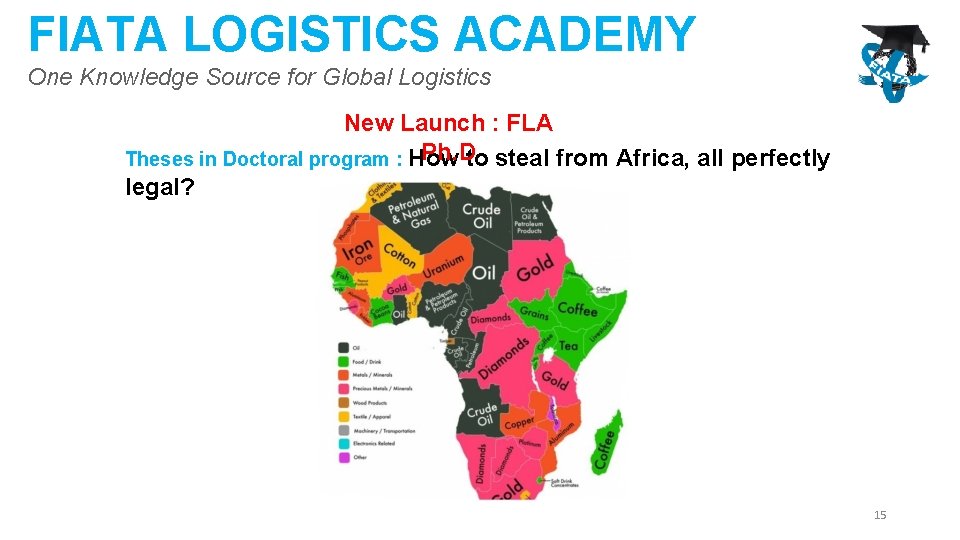 FIATA LOGISTICS ACADEMY One Knowledge Source for Global Logistics New Launch : FLA Ph.