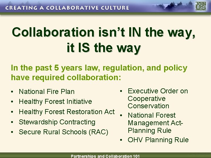 Collaboration isn’t IN the way, it IS the way In the past 5 years