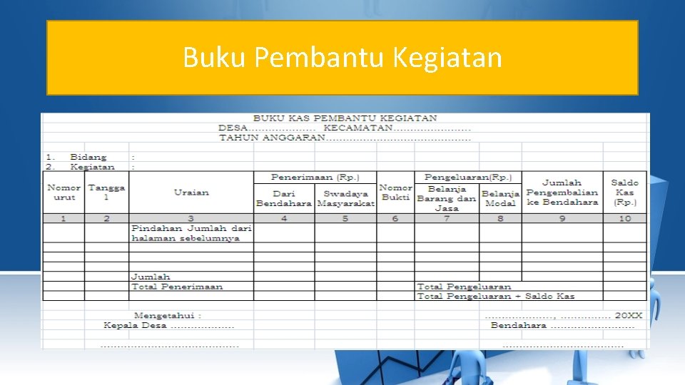 Buku Pembantu Kegiatan 