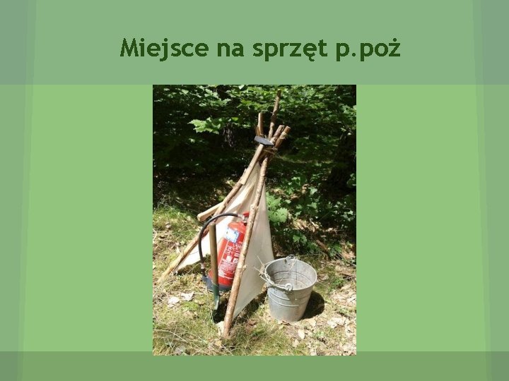 Miejsce na sprzęt p. poż 