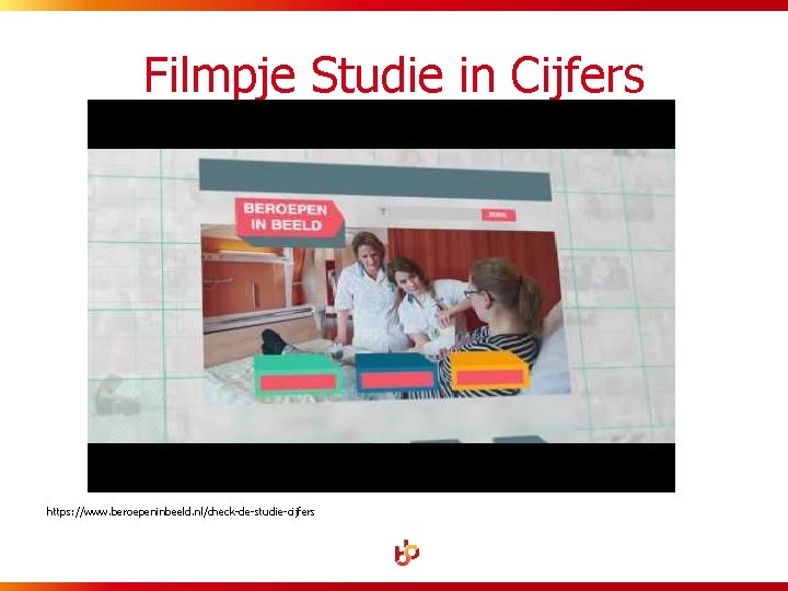 Filmpje Studie in Cijfers https: //www. beroepeninbeeld. nl/check-de-studie-cijfers 