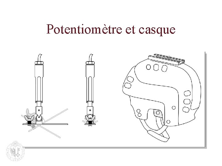 Potentiomètre et casque 