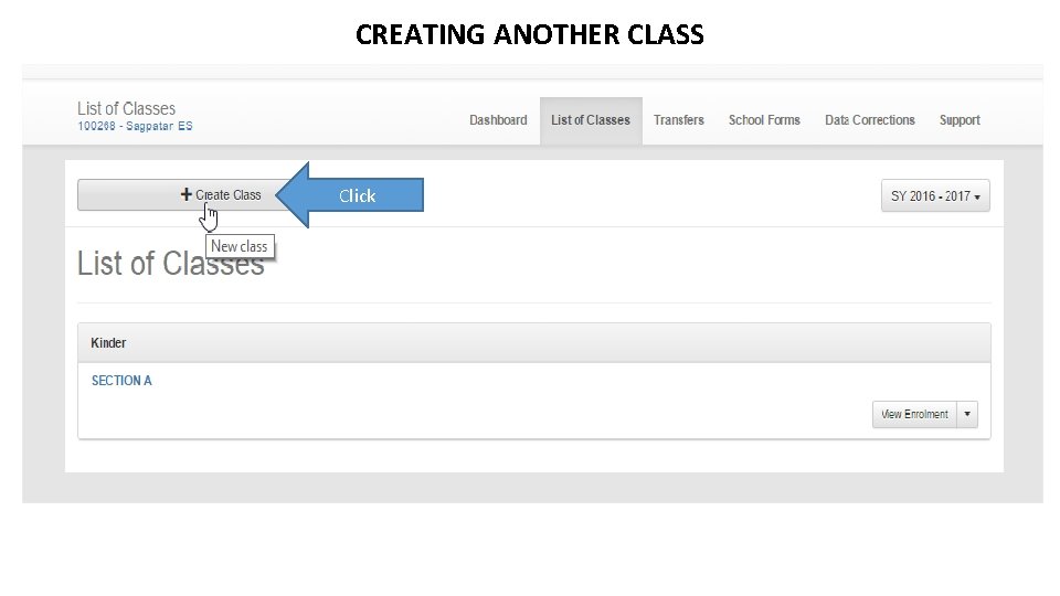 CREATING ANOTHER CLASS Click 