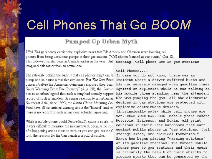 Cell Phones That Go BOOM 