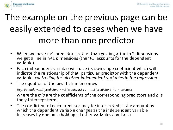 The example on the previous page can be easily extended to cases when we The example on the previous page can be easily extended to cases when we