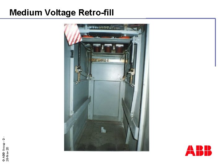 © ABB Group - 9 28 -Nov-20 Medium Voltage Retro-fill 