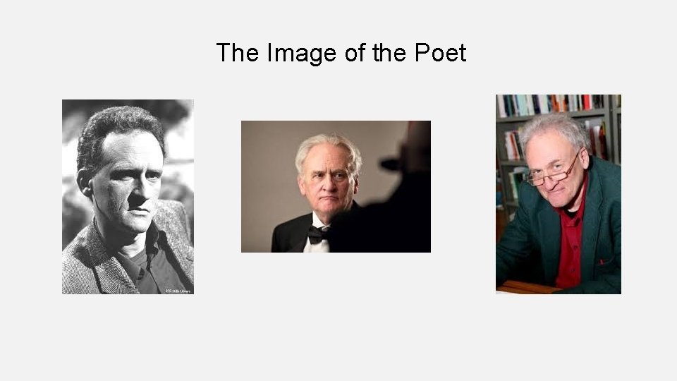 The Image of the Poet 