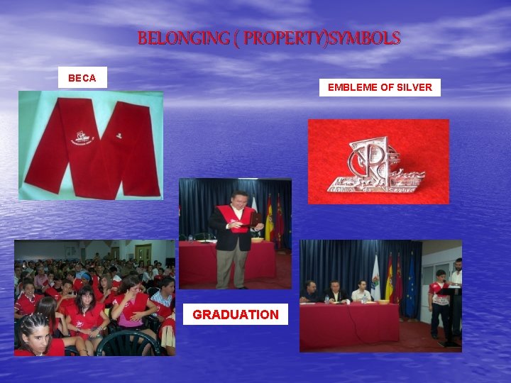 BELONGING ( PROPERTY)SYMBOLS BECA EMBLEME OF SILVER GRADUATION 