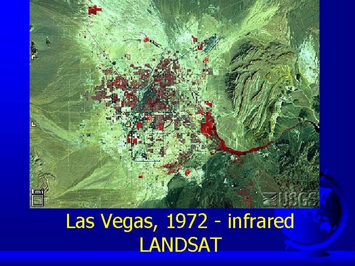 Las Vegas, 1972 - infrared LANDSAT 