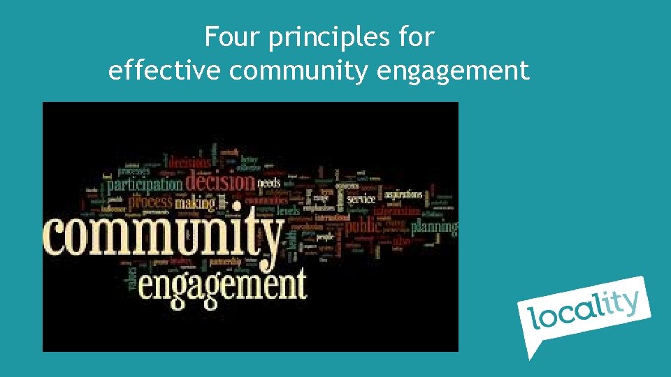 Four principles for effective community engagement 