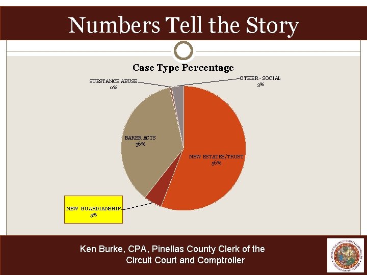 Numbers Tell the Story Case Type Percentage SUBSTANCE ABUSE 0% OTHER - SOCIAL 3%
