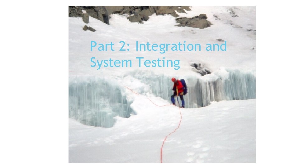 Part 2: Integration and System Testing 