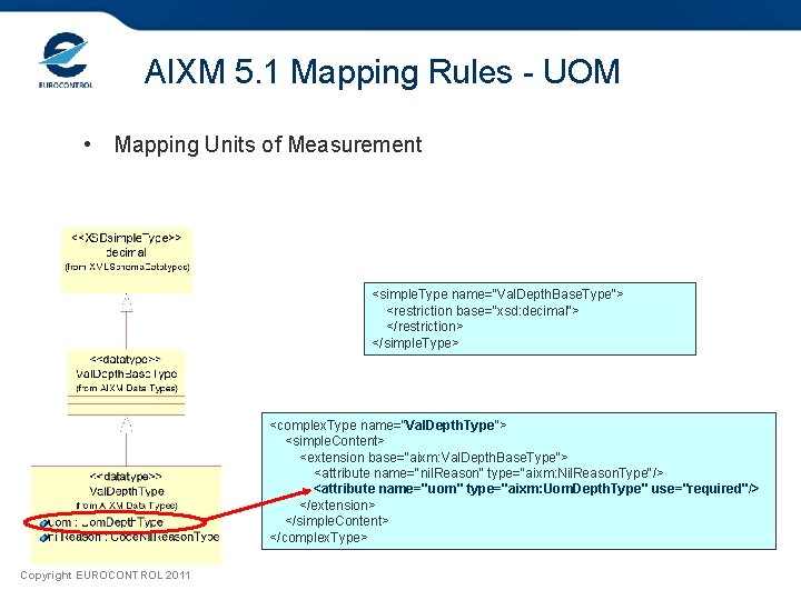 AIXM 5. 1 Mapping Rules - UOM • Mapping Units of Measurement <simple. Type