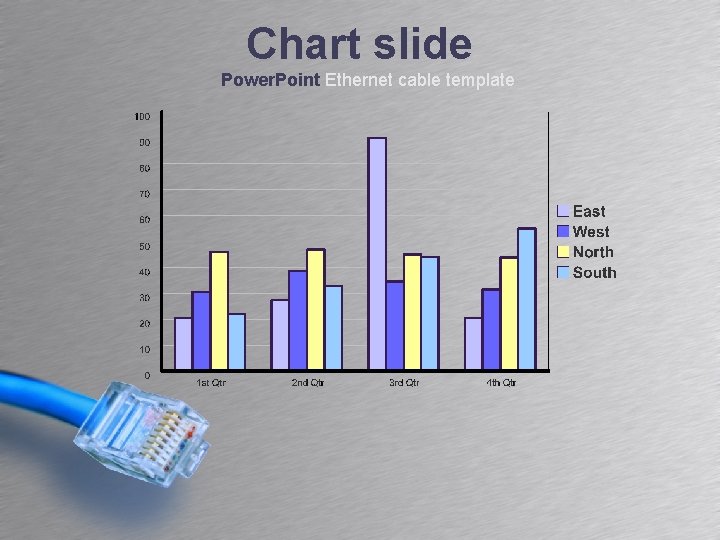 Chart slide Power. Point Ethernet cable template 