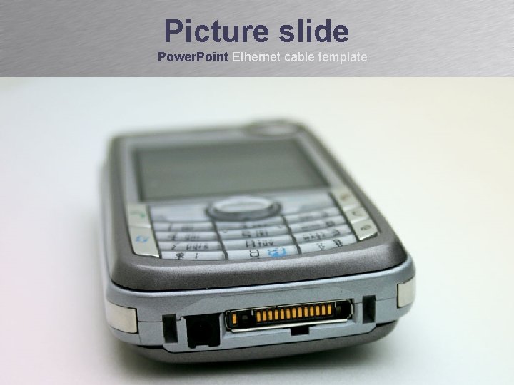 Picture slide Power. Point Ethernet cable template 