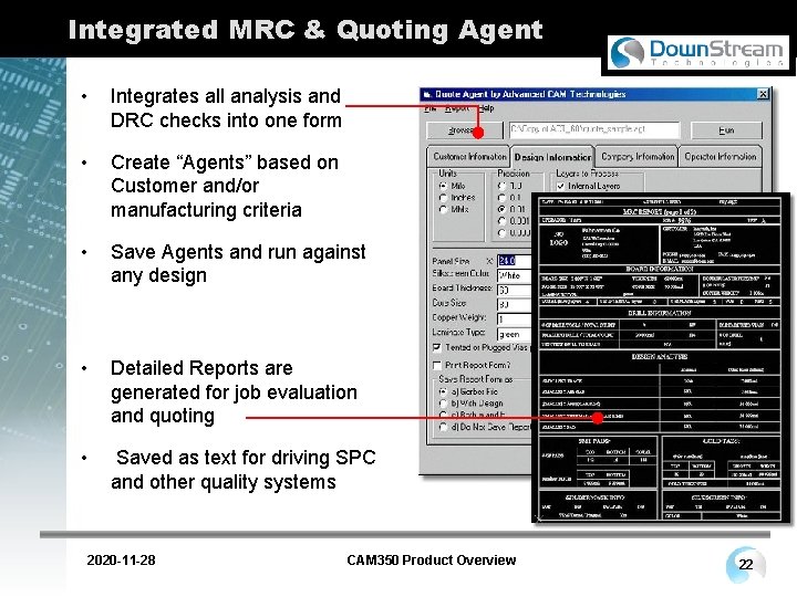 Integrated MRC & Quoting Agent • Integrates all analysis and DRC checks into one