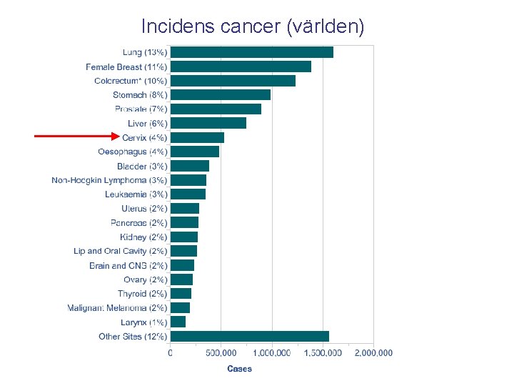 Incidens cancer (världen) 