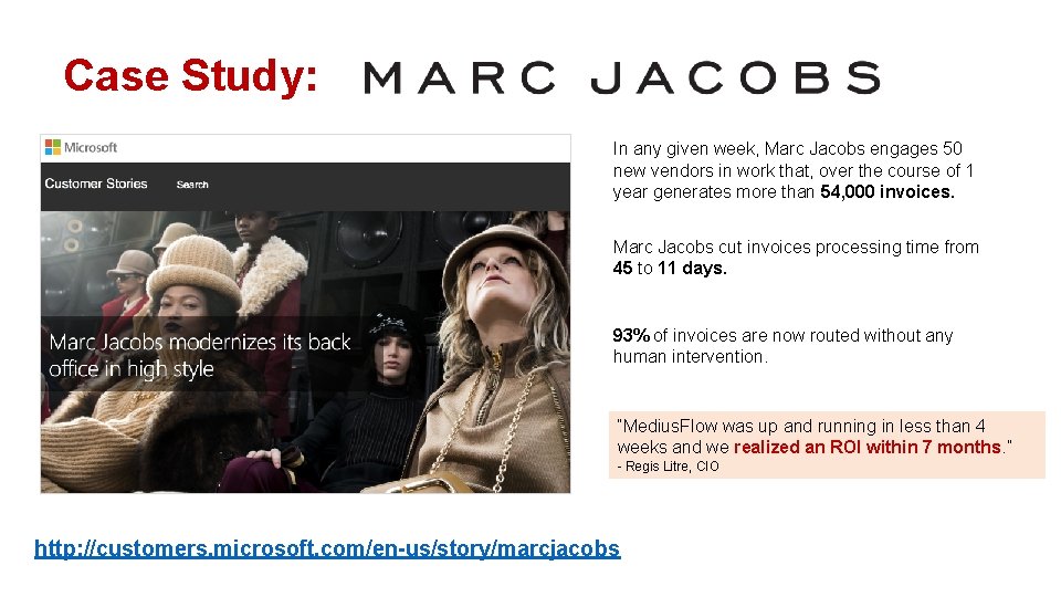 Case Study: In any given week, Marc Jacobs engages 50 new vendors in work