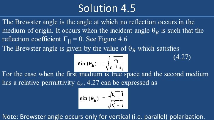 Solution 4. 5 