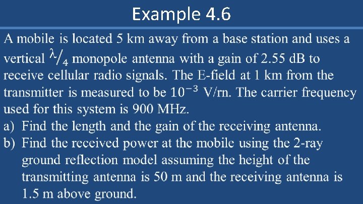 Example 4. 6 