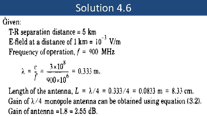 Solution 4. 6 