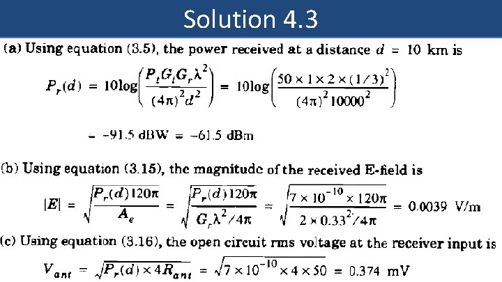 Solution 4. 3 