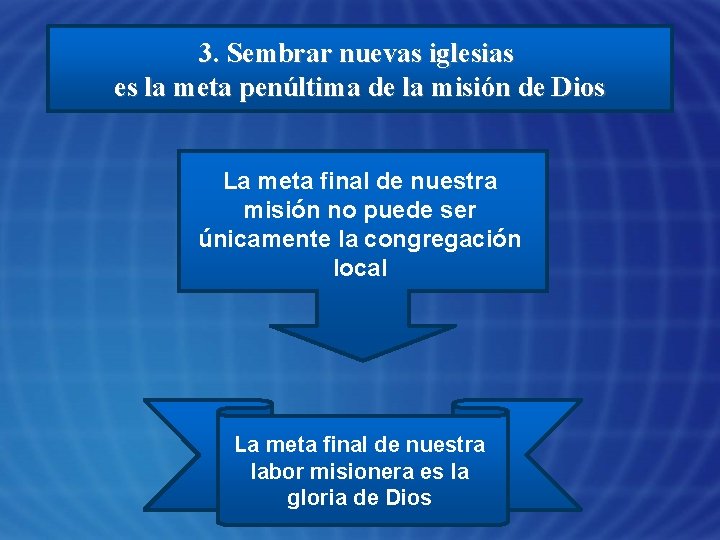 3. Sembrar nuevas iglesias es la meta penúltima de la misión de Dios La