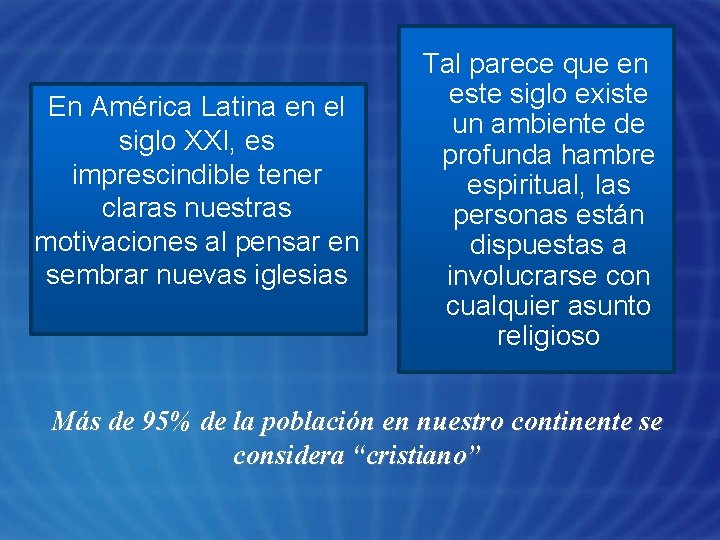 En América Latina en el siglo XXI, es imprescindible tener claras nuestras motivaciones al