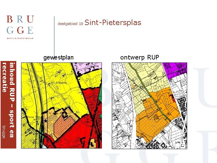 deelgebied 18 gewestplan Sint-Pietersplas ontwerp RUP inhoud RUP – sport en recreatie brugge 