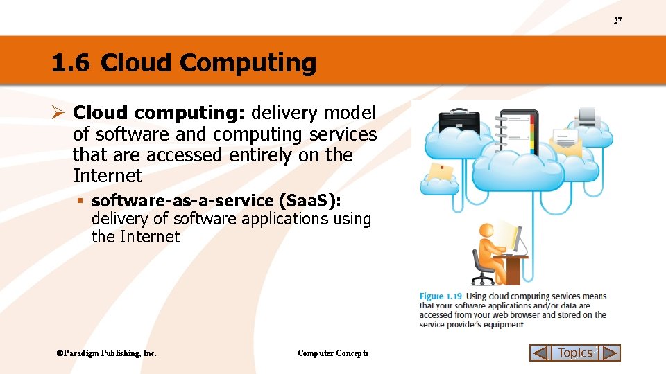27 1. 6 Cloud Computing Ø Cloud computing: delivery model of software and computing