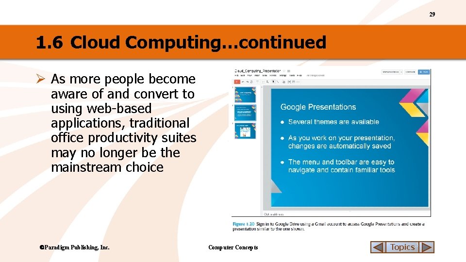 29 1. 6 Cloud Computing…continued Ø As more people become aware of and convert