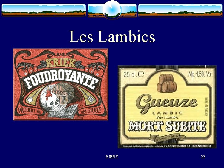 Les Lambics BIERE 22 