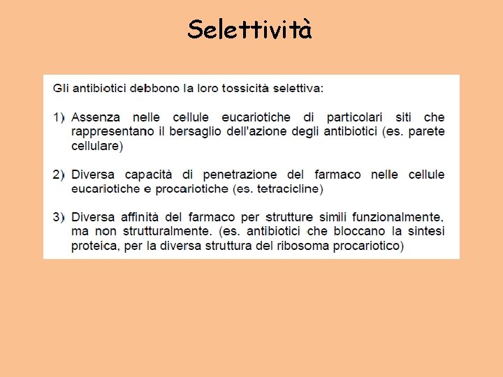 Selettività 