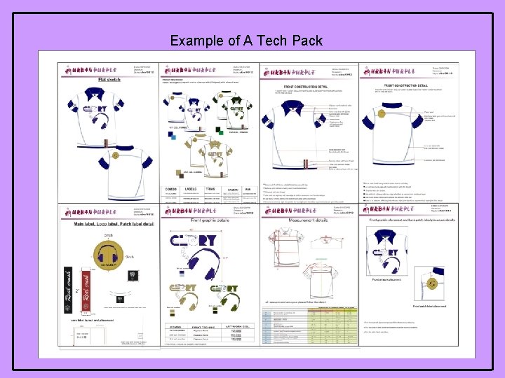 Example of A Tech Pack 