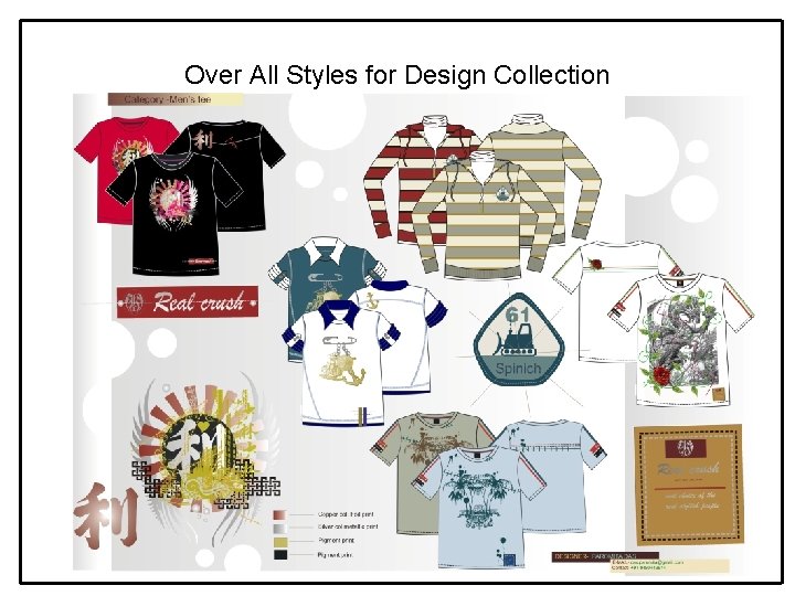 Over All Styles for Design Collection 