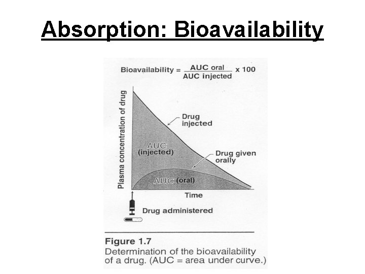 Absorption: Bioavailability 