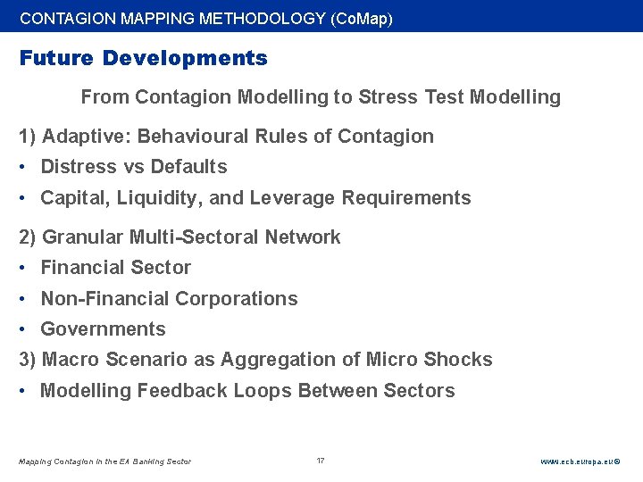Rubric CONTAGION MAPPING METHODOLOGY (Co. Map) Future Developments From Contagion Modelling to Stress Test