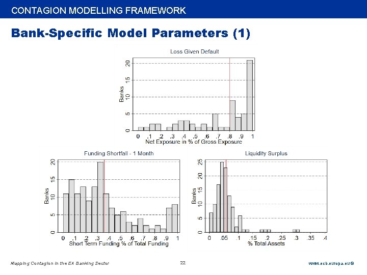 Rubric CONTAGION MODELLING FRAMEWORK Bank-Specific Model Parameters (1) Mapping Contagion in the EA Banking