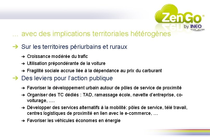 … avec des implications territoriales hétérogènes ➔ Sur les territoires périurbains et ruraux ➔