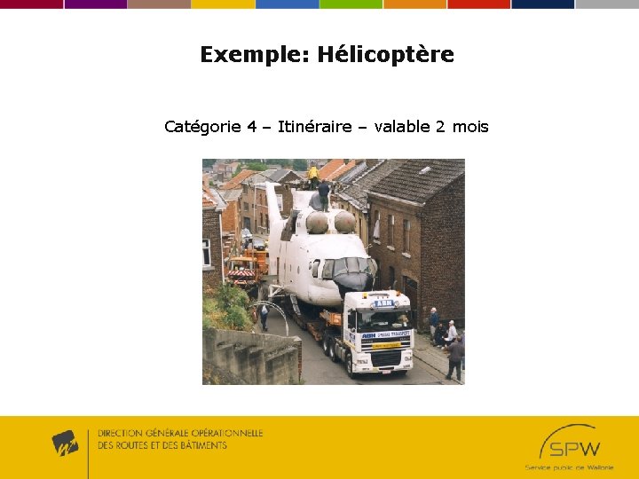 Exemple: Hélicoptère Catégorie 4 – Itinéraire – valable 2 mois 
