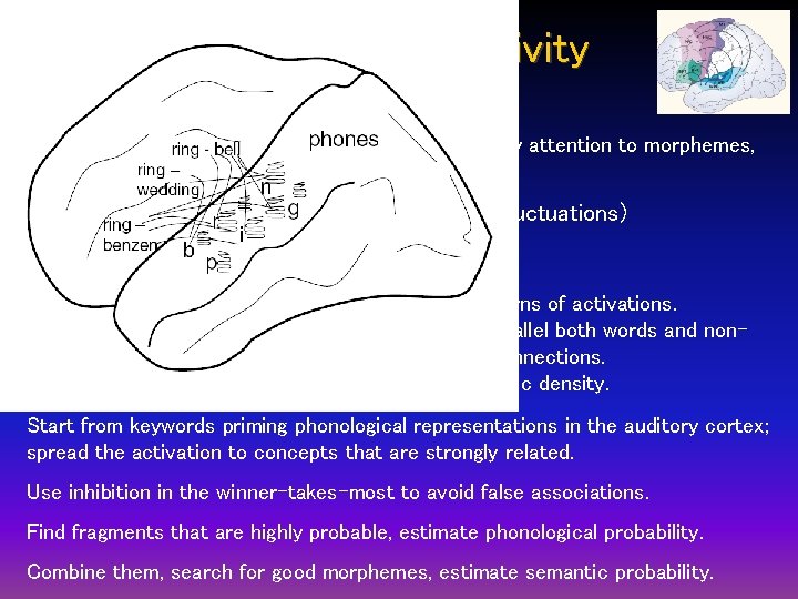 Computational creativity Go to the lower level … construct words from combinations of phonemes,