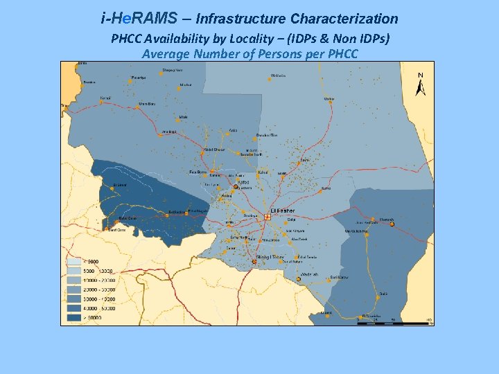 i-He. RAMS – Infrastructure Characterization PHCC Availability by Locality – (IDPs & Non IDPs)