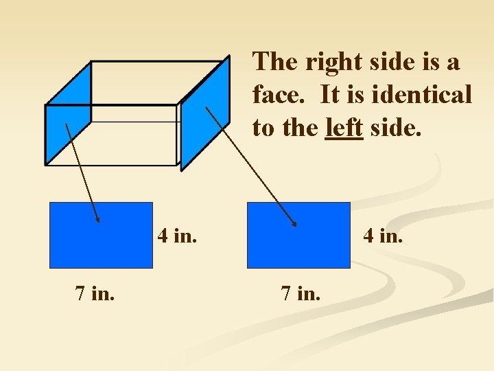 The right side is a face. It is identical to the left side. 4