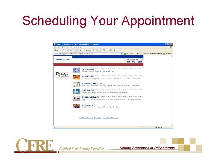 Scheduling Your Appointment 