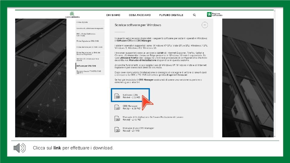 CLICCA SUL LINK Clicca sul link per effettuare i download. CLICCA SUL LINK Clicca sul link per effettuare i download.