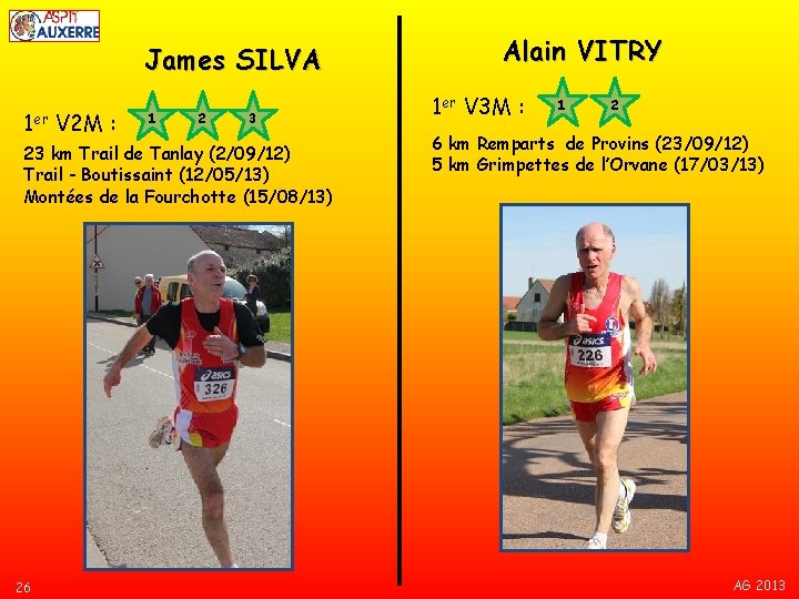 James SILVA 1 er V 2 M : 1 2 3 23 km Trail