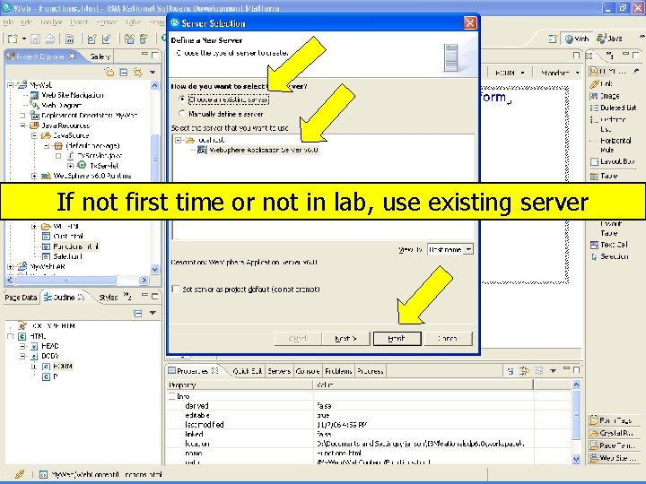 If not first time or not in lab, use existing server Chapter 8 ©